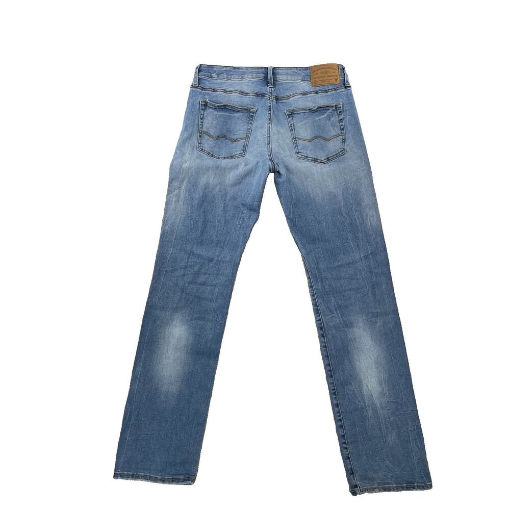 American Eagle Original Men Straight Size 32 x 34 Inseam Blue Extreme Flex 61-20